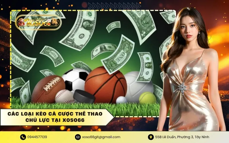 Các loại kèo cá cược thể thao chủ lực tại xoso66