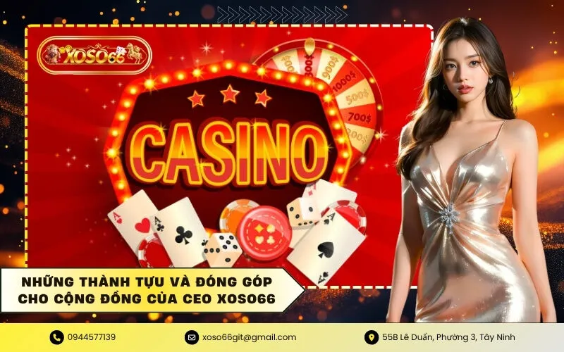 Những thành tựu và đóng góp cho cộng đồng của CEO XOSO66